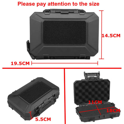 Tactical Waterproof Case Impact Resistance Protective Gear Cases with Double Sponge Shockproof Lockable Equipment Molle Box