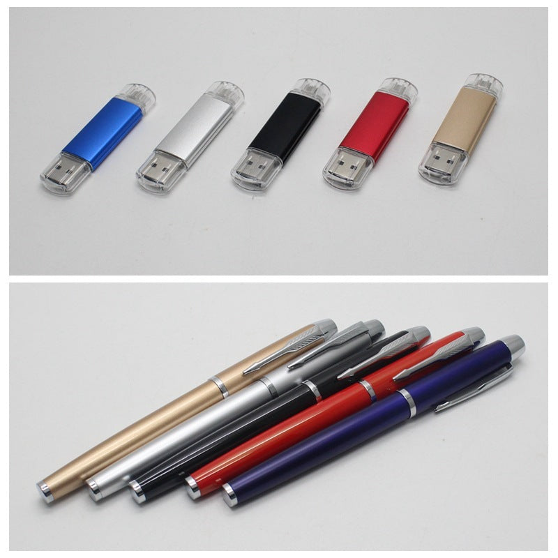 Office Gift Set: Wireless Mouse, Mobile USB Disk, Pen with Custom Logo