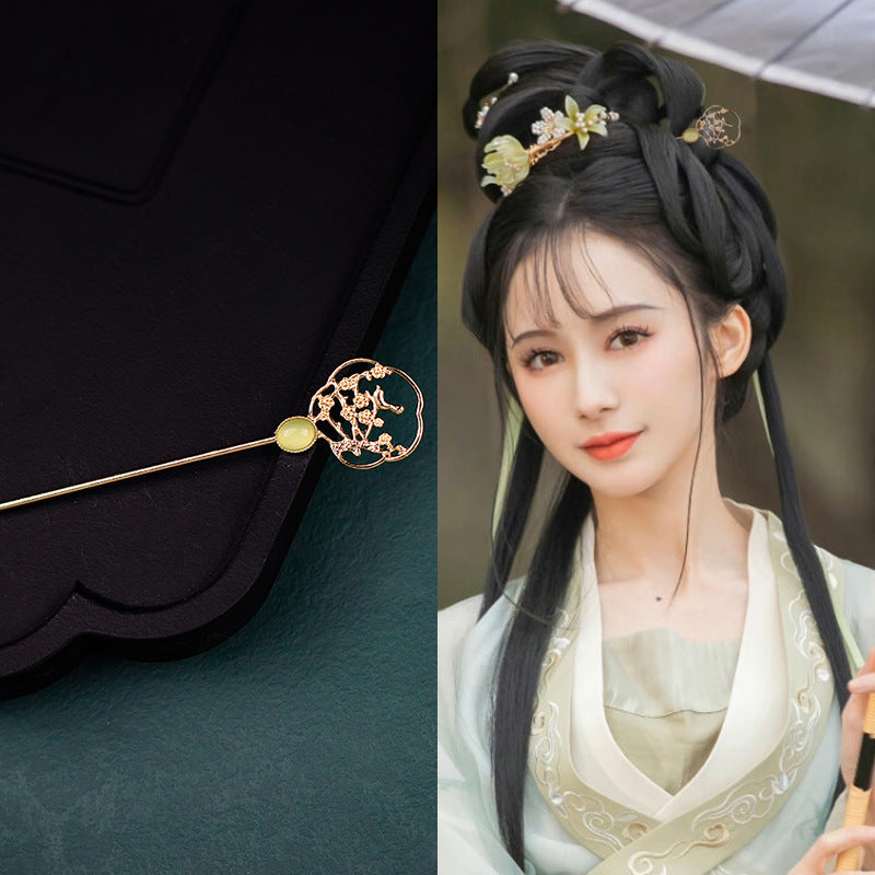 Ancient Style Han Chinese Clothing Handmade Updo Alloy Hairpin Hairpin