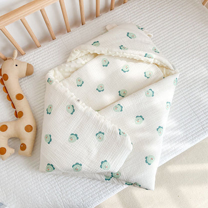 Autumn And Winter Thickened Baby Cotton Wrinkled Beanie Velvet Quilt