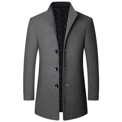 Autumn And Winter Casual Woolen Coat Men