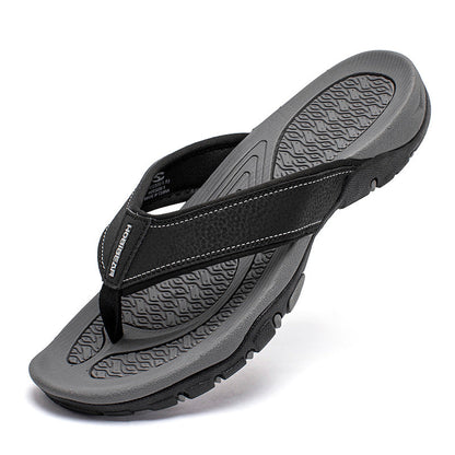 Men's Flip Flops Summer New Comfort Wear-resistant Home Single Strap Slides Outdoor Leisure All-match Flip-flops Men