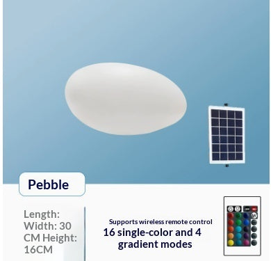 Solar light stone LED grass lamp