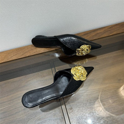 2025women's New Shoes For Spring Fashion Style Metal