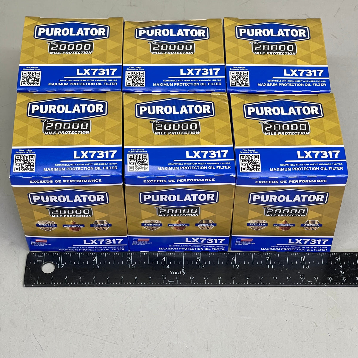 PUROLATOR (6 PACK) Maximum Protection Oil Filter 20000 Miles LX7317