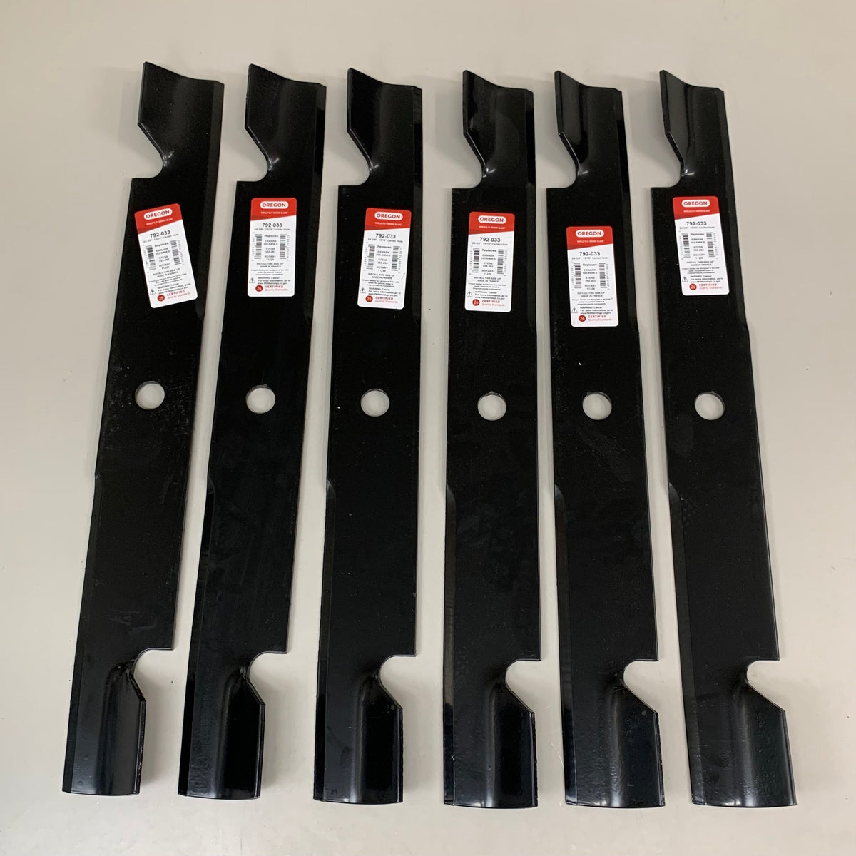 OREGON (6 Pack) Mower Blade for Exmark 24- 1/2" Black 792-033