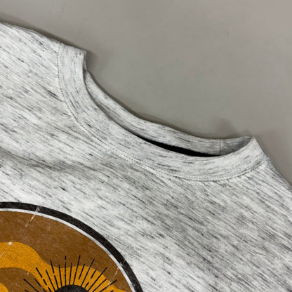 LONEROCK Helen Georgia Crew Sweatshirt Sz X-Large Grey/White