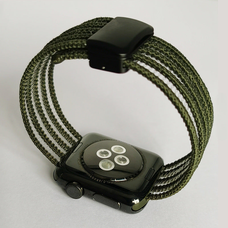 Nylon Magnetic Watch Strap Compatible With Select Smartwatches