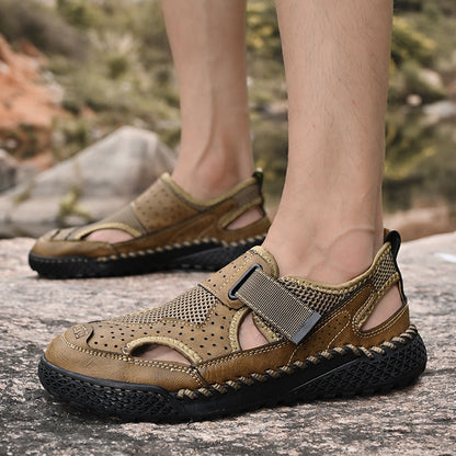 Breathable New Mens Closed-Toe Sandals
