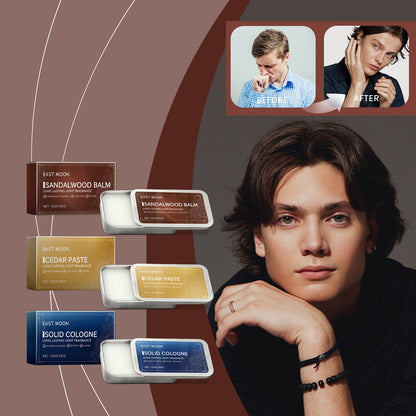 Men's Solid Balm Portable Solid Balm For Long-Lasting Fragrance Refreshing And Non-Sticky