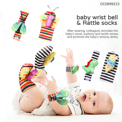 Baby Toys 0-1 Year Old Newborns Wrist Ringing Socks Comfort Set Baby Gift