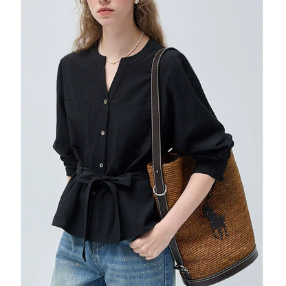 New Stylish Womens Lyocell Blouseshirt
