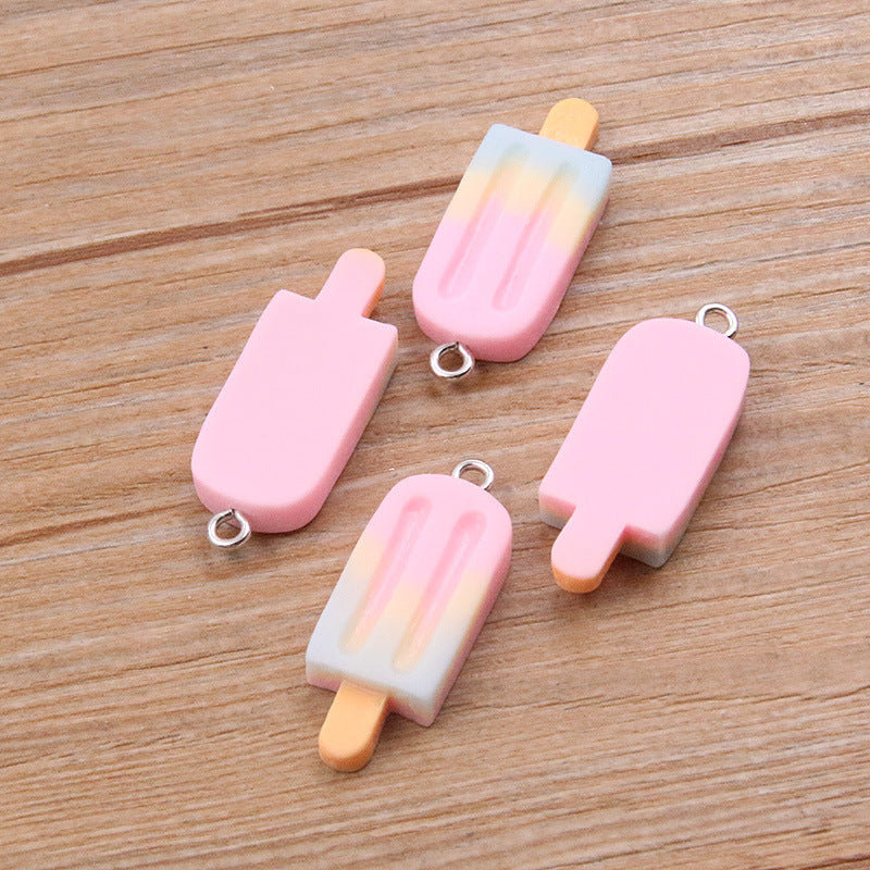 DIY Resin Gradient Popsicle Stick Pendant