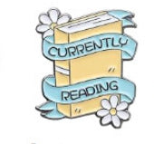 Geometric Cartoon Book Brooch