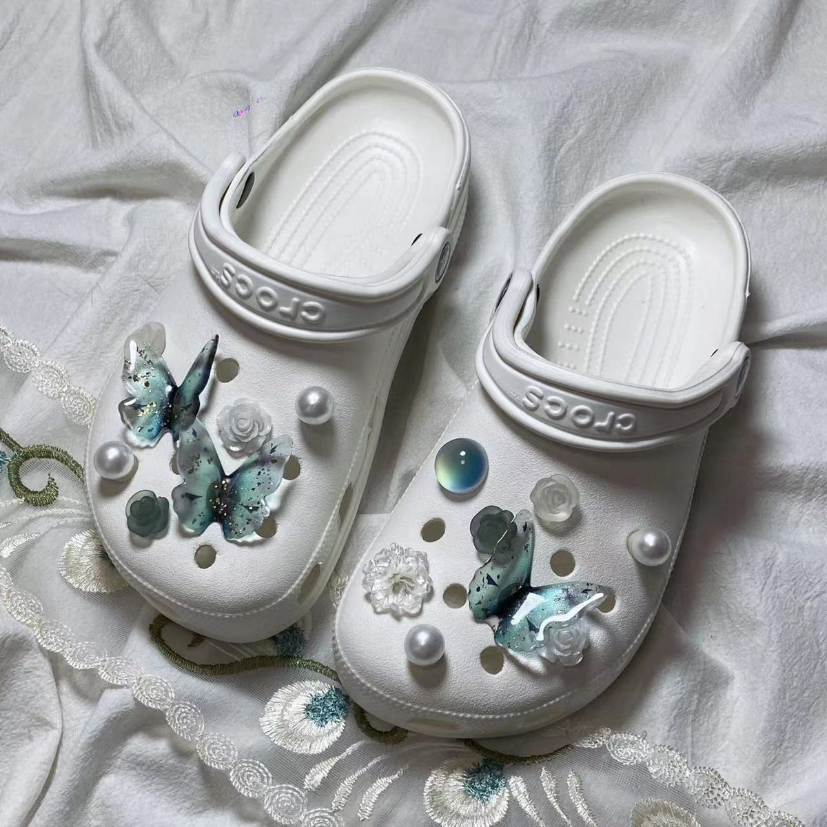 Flower Shoe Buckle Accessories Upper Decoration