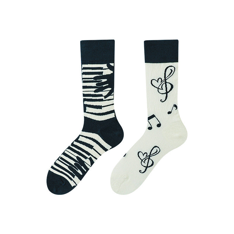 Asymmetric Middle Tube Cotton Socks Children