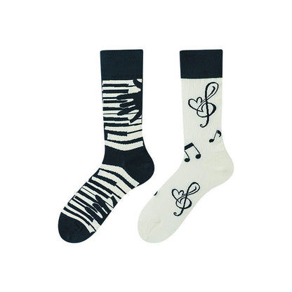 Asymmetric Middle Tube Cotton Socks Children