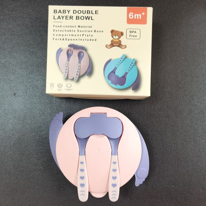 Baby Training Bowl, Infant Feeding Weaning Suction Cup Bowl