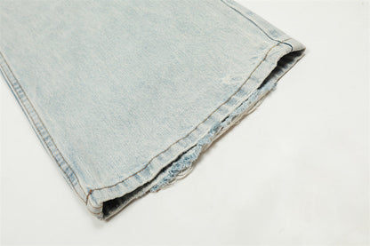 Fashion Personality Big Horn Jeans Men