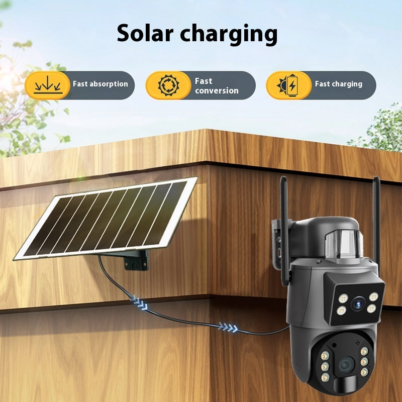 360 Night Vision 6 Million HD Night Vision Full Color Solar Camera