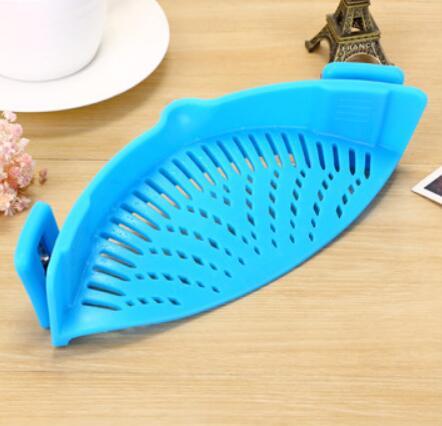 Silicone Clip-on Pot Funnel Oil Strainer