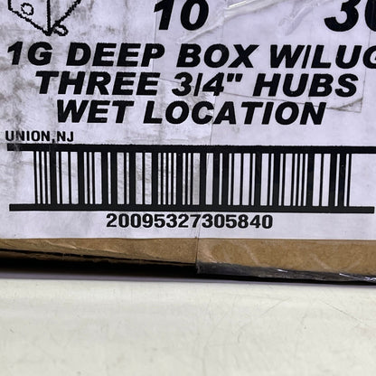 MULBERRY (10 PACK) Electrical Outlet Box, Wet Location Three 3/4" Hubs  Aluminum 30584