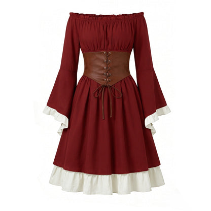 Halloween Costume Binding Corset Medieval Dress