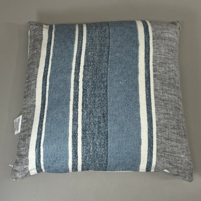 VILLA 22"x22" RN ST Lima Decorative Throw Pillow in Blue/Grey