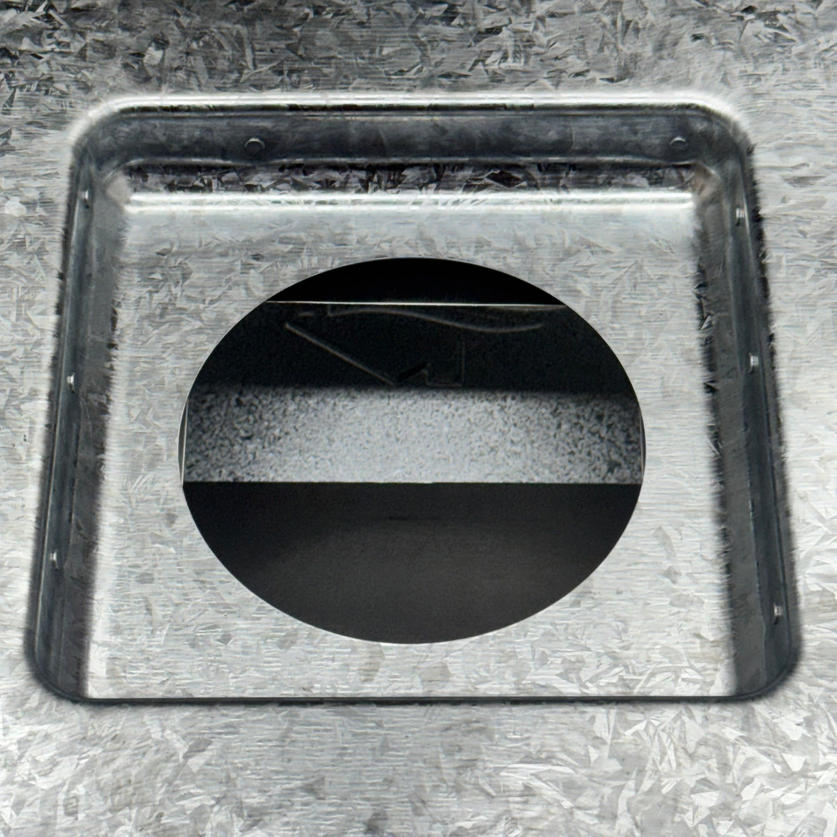 BUILDERS BEST 012120 Galvanized Roof Cap, Flush, Flapper Screen Sz 4 in.