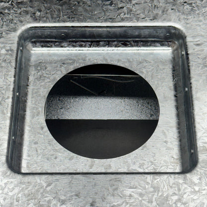 BUILDERS BEST 012120 Galvanized Roof Cap, Flush, Flapper Screen Sz 4 in.