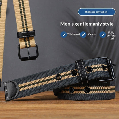 Unisex Thickened Canvas Belt