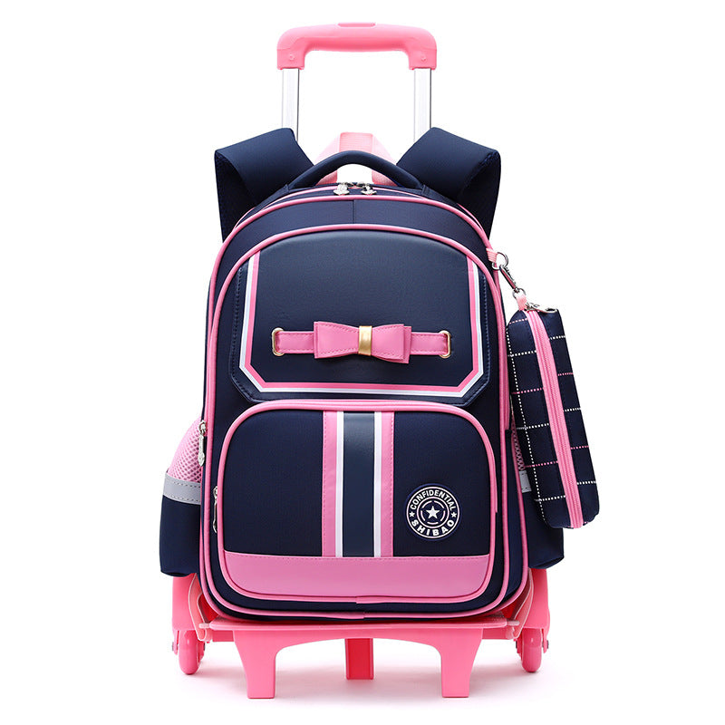 Primary School Children Burden-relieving Backpack Dual-use