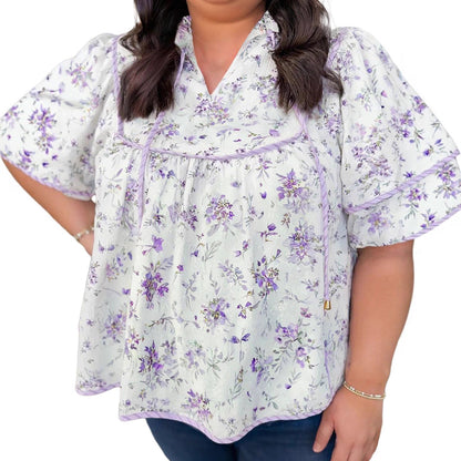 Versatile Printed Chiffon Blouse For Women