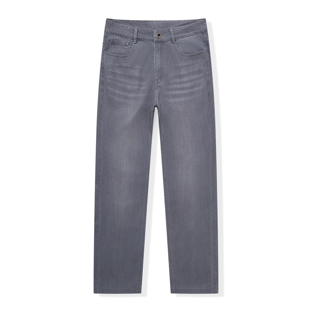 Mens Straight-Leg Loose-Fit Stretch Wrinkle-Resistant Trousers