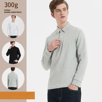 Unisex Thickened Long Sleeve Polo Shirt