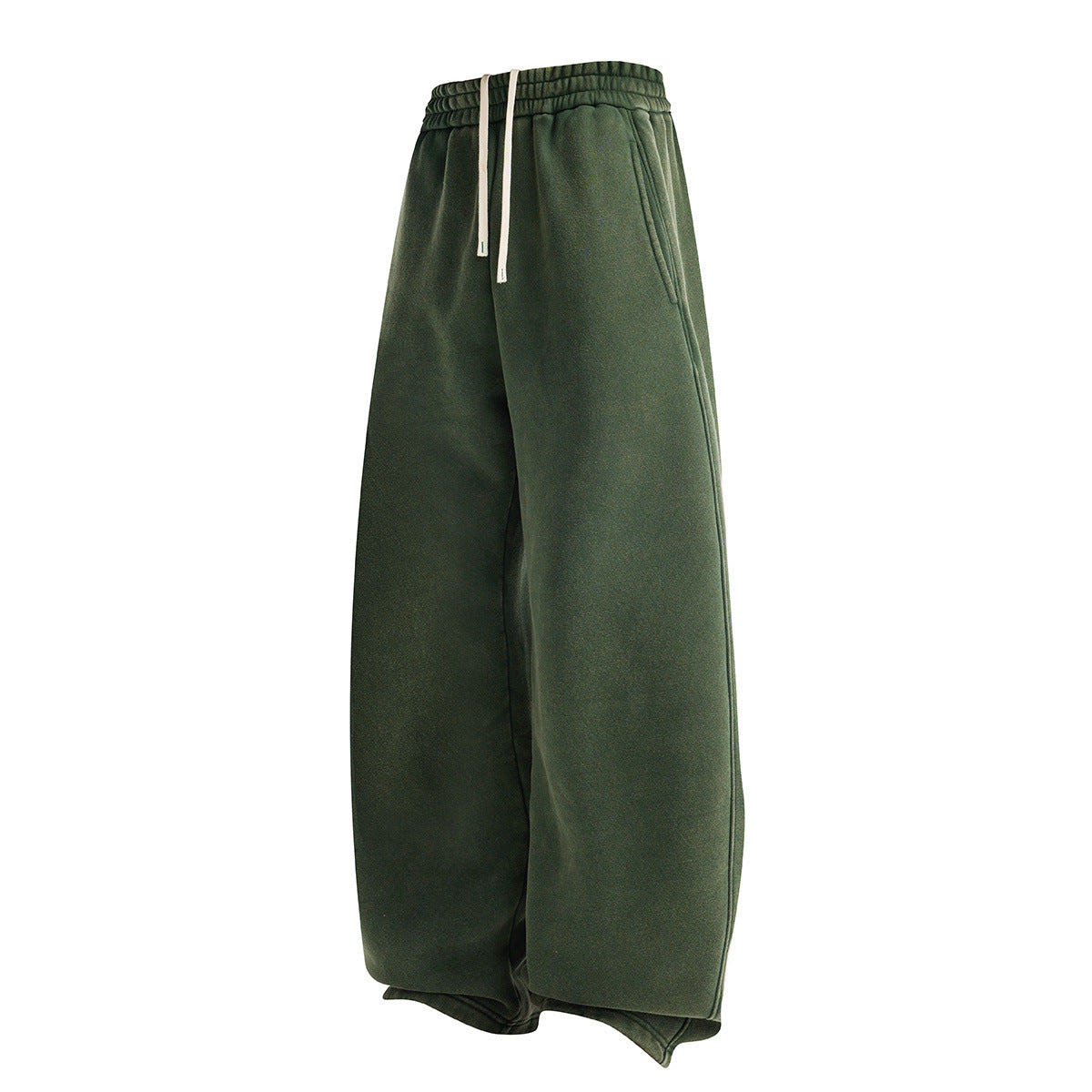 New Trendy Brand Brushed Washed Long Pants