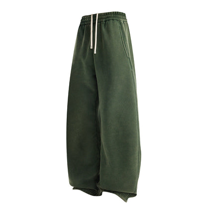 New Trendy Brand Brushed Washed Long Pants