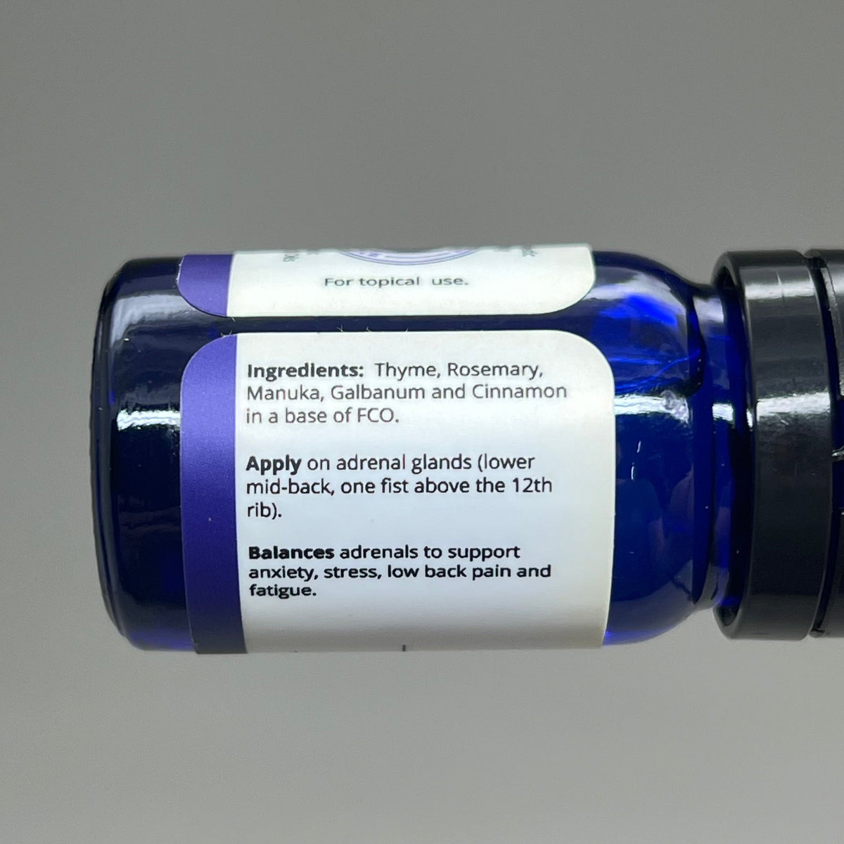 VIBRANT BLUE OILS Therapeutic Body Balance Adrenal Organic Essential Oil 5 mL