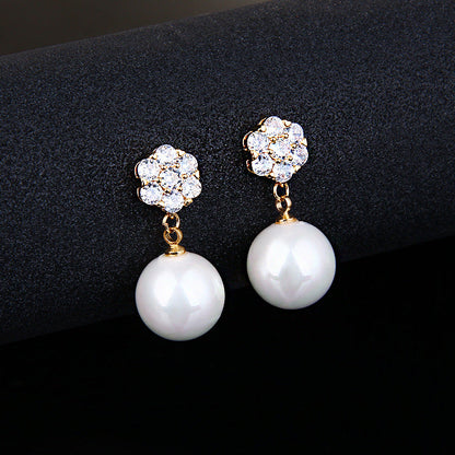 Long star and moon earrings