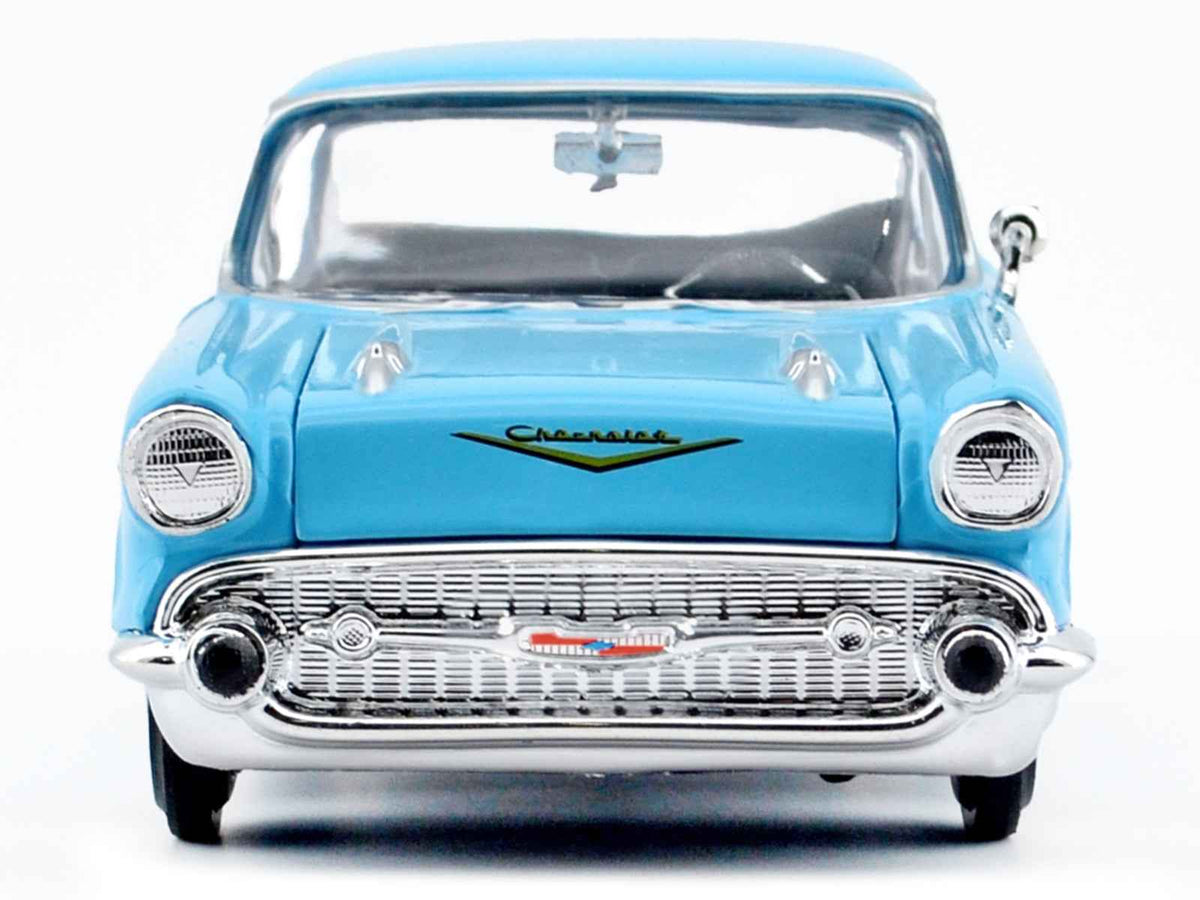 1957 Chevrolet Bel Air Light Blue "Timeless Legends" Series 1/24 Diecast Model Car by Motormax