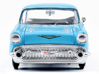 1957 Chevrolet Bel Air Light Blue "Timeless Legends" Series 1/24 Diecast Model Car by Motormax