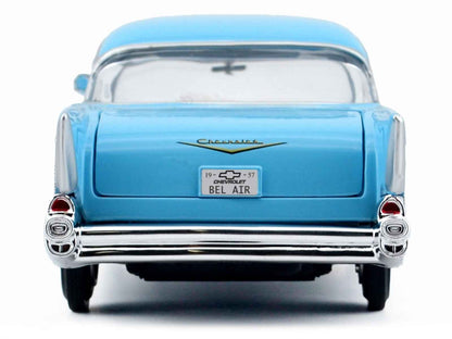 1957 Chevrolet Bel Air Light Blue "Timeless Legends" Series 1/24 Diecast Model Car by Motormax