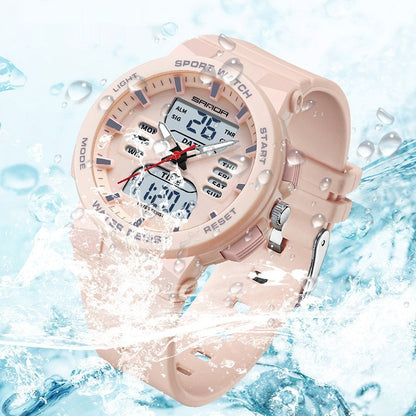 Dual Display Multifunctional Luminous Waterproof Electronic Watch