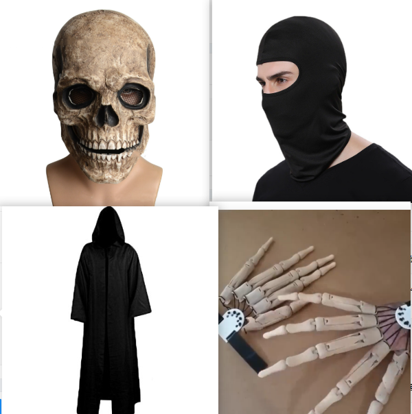 Halloween Costume Black Robe