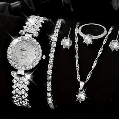 Women's Cornucopia Diamond-embedded Watch Set Popular