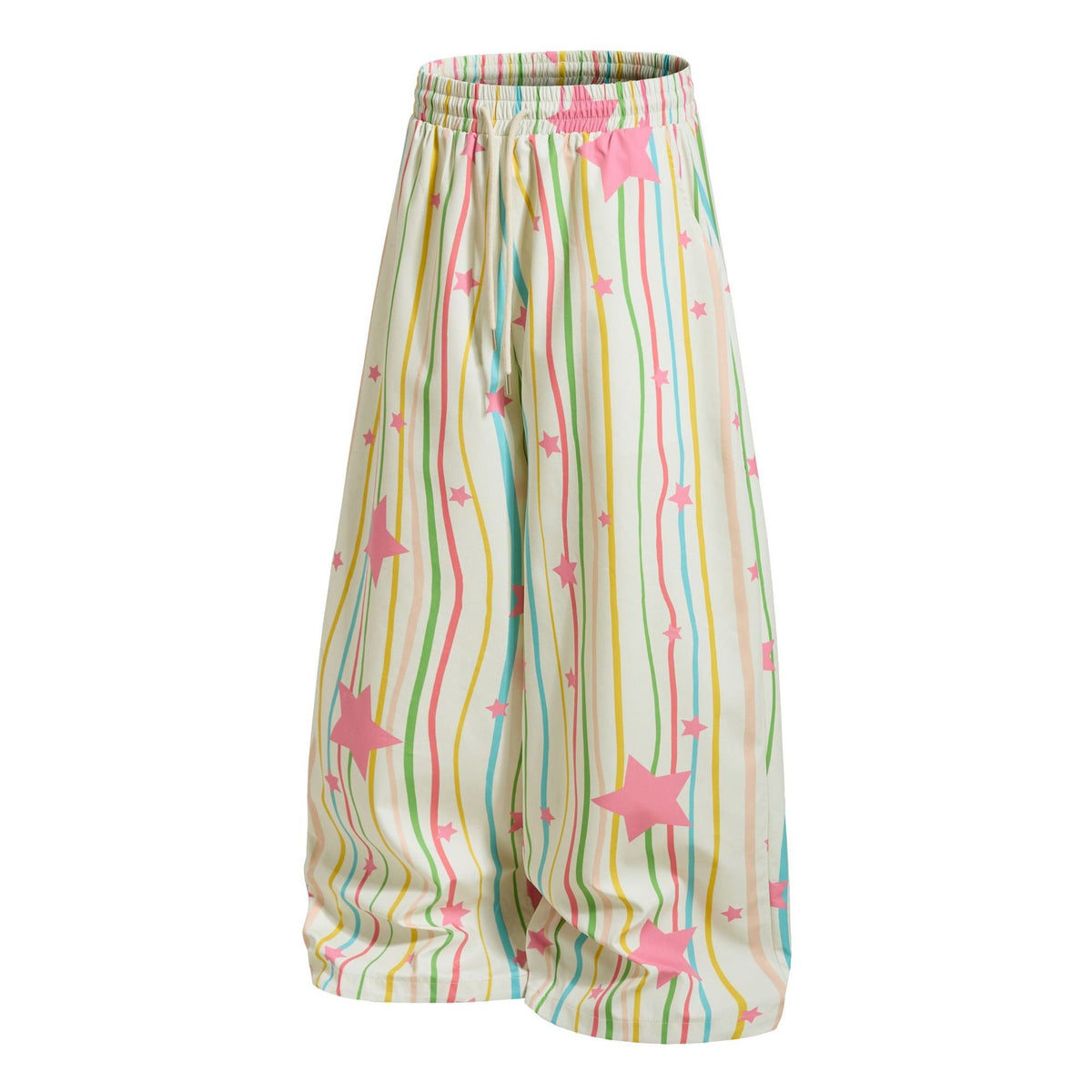 Women's Striped Color-block Casual Pants