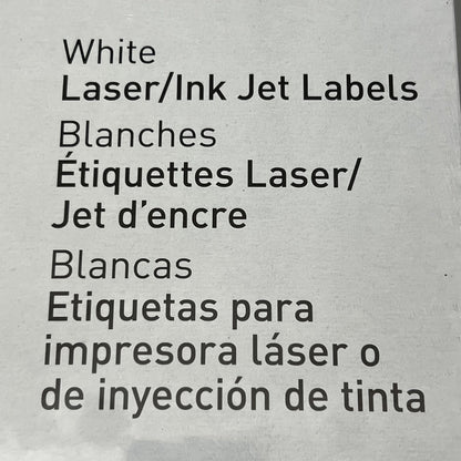 BUSINESS SOURCE (1400 Labels) Laser Ink Jet Mailing Labels 1-1/3"x 4 White 26114