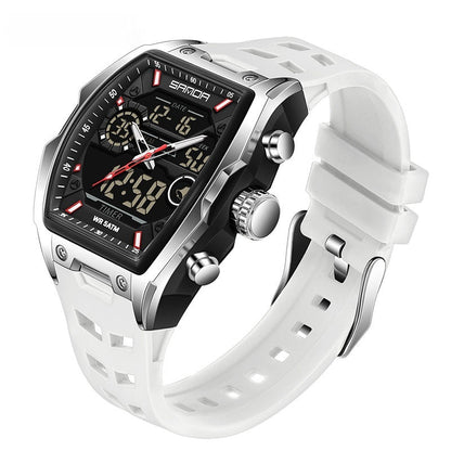 Multifunctional Cask-Shaped Luminous Sports Electronic Watch