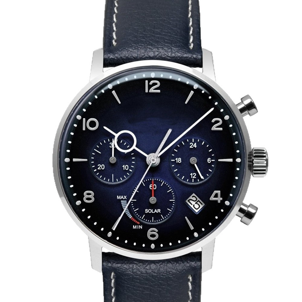 Mens Multifunctional Stylish Business-Ready Waterproof Calendar Watch