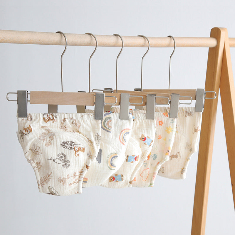 Gauze Cotton Baby's Ring Urine Training Pants Pure Diaper Pants